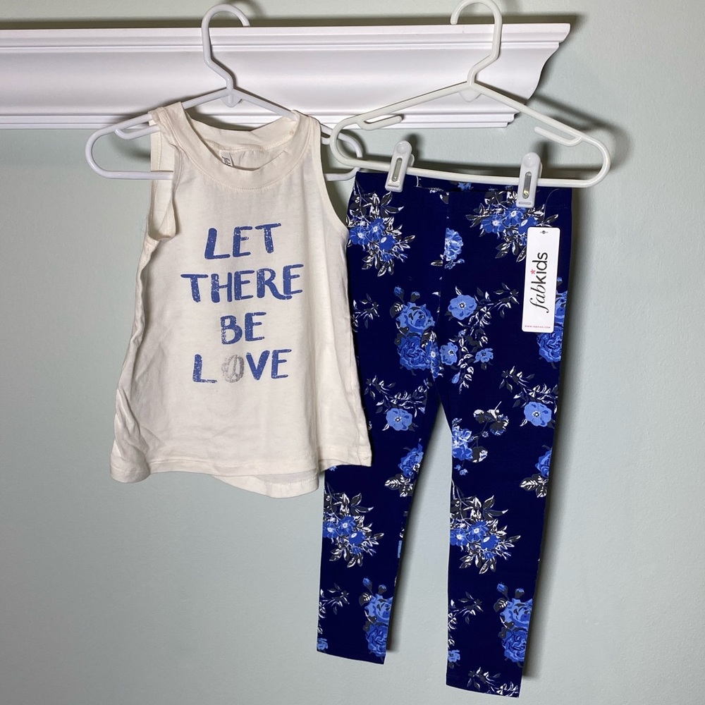 fabkids Girls Tank and Leggings NWT (size 4-5)